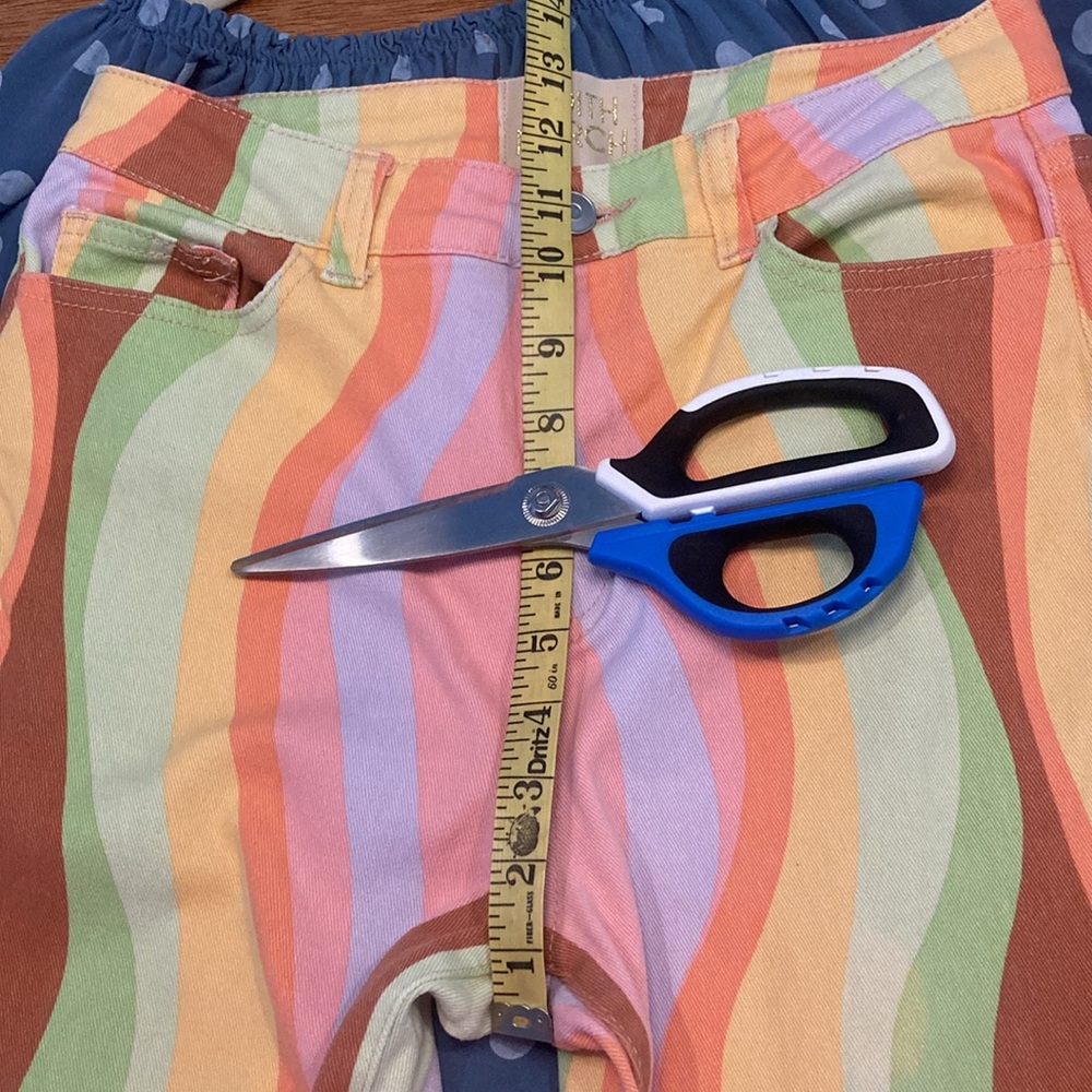 Judith March Multi-Color Flared Leg Jeans - Picture 5 of 6